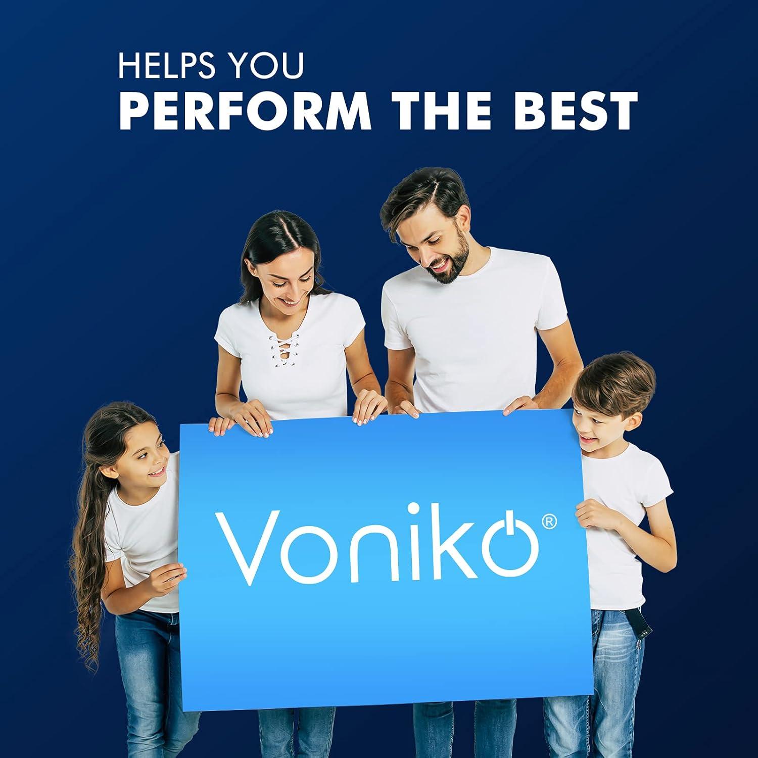 Batería de Litio Voniko 9V Paquete de 2, 10 Años de Vida Útil