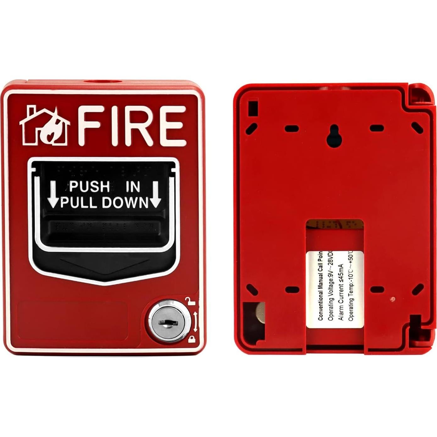 Estación de Alarma de Incendio QWORK QS30092 con Botón de Pánico