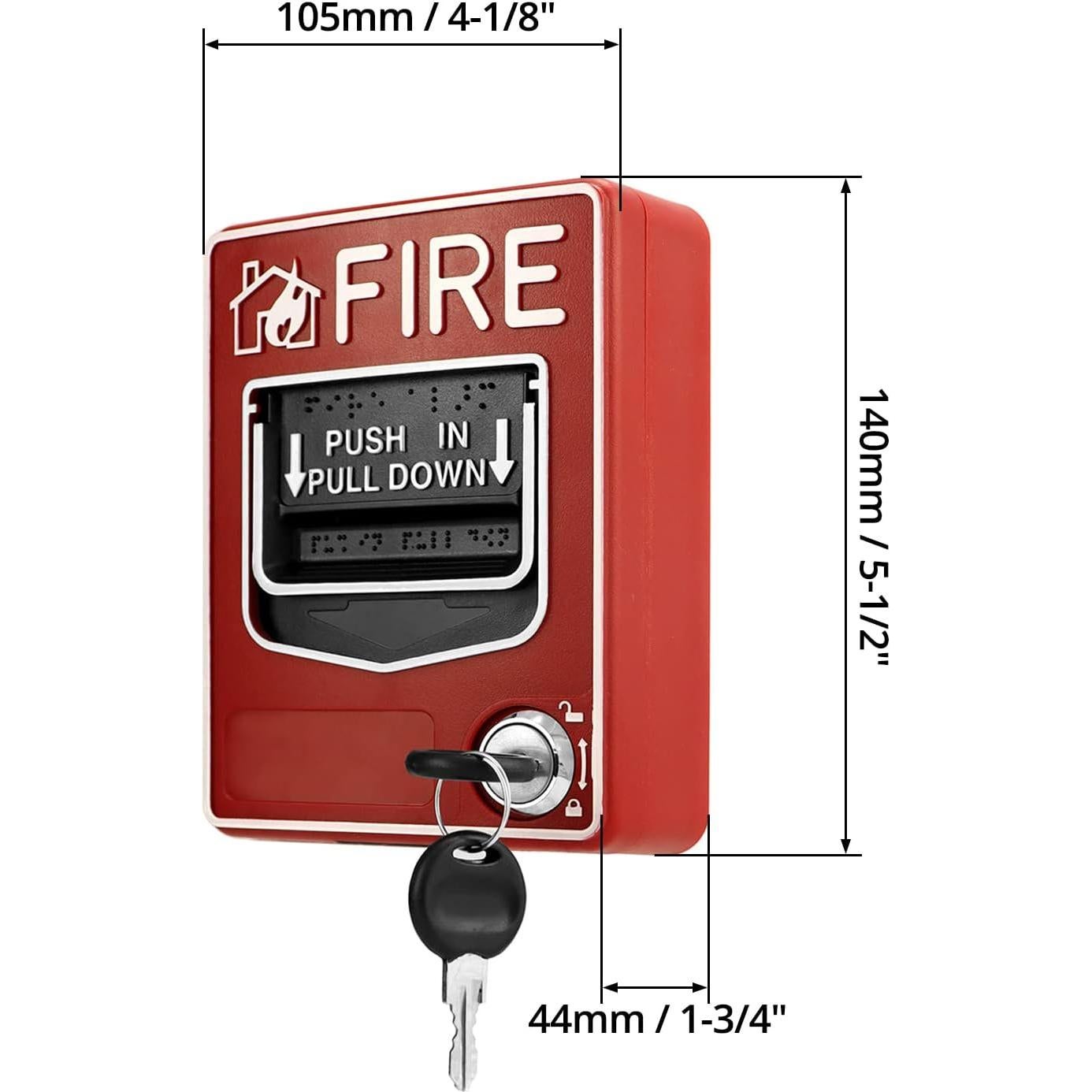 Estación de Alarma de Incendio QWORK QS30092 con Botón de Pánico