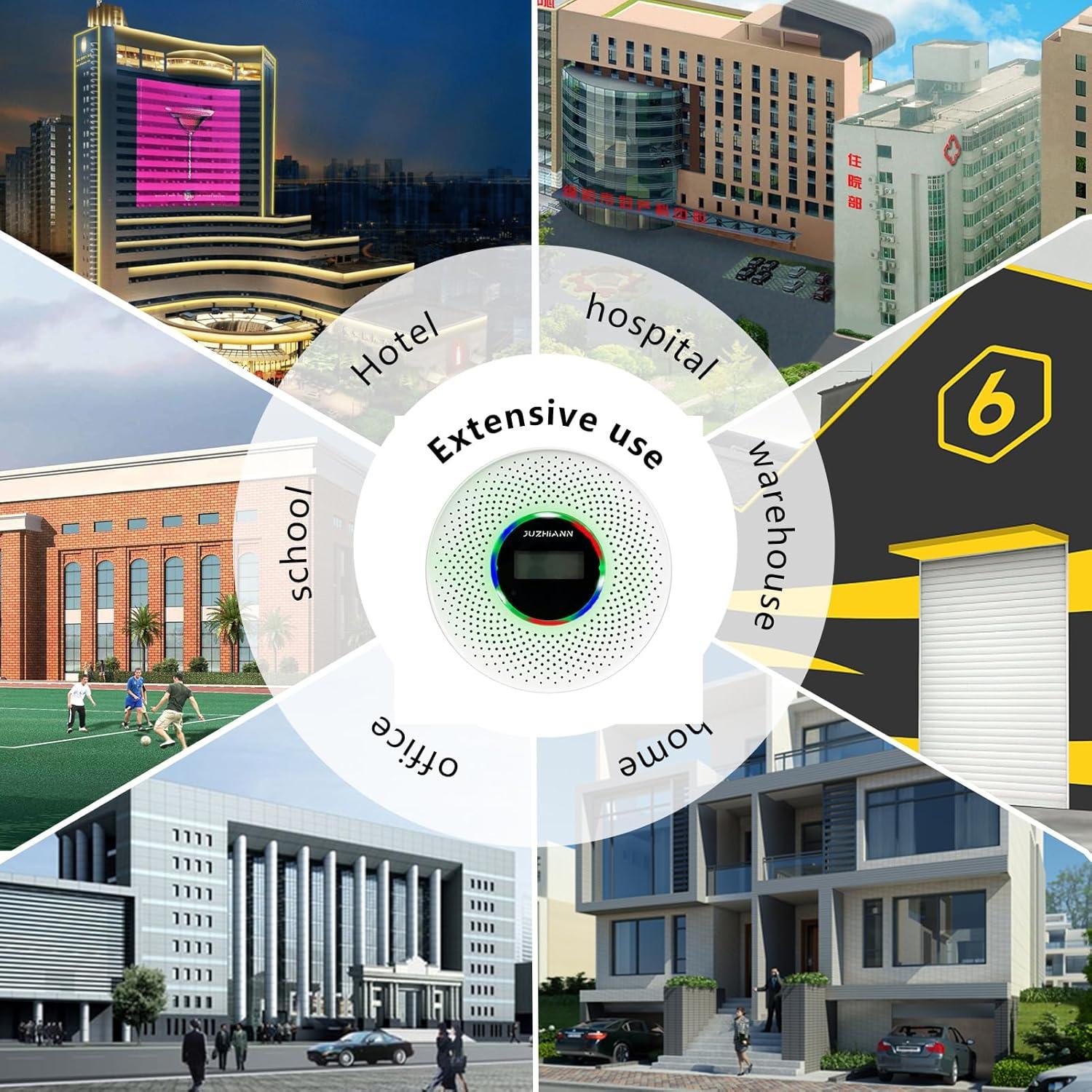 Detector de Humo y Monóxido de Carbono Yfwsrecinoe JZA-540COM