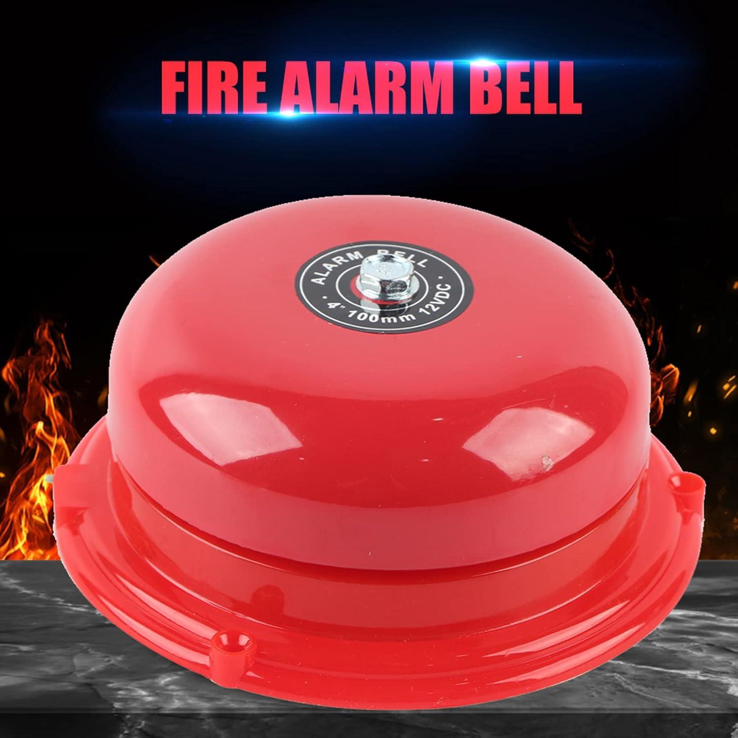 Campana de Alarma de Incendio Yosoo 12V 100dB Metal Dura