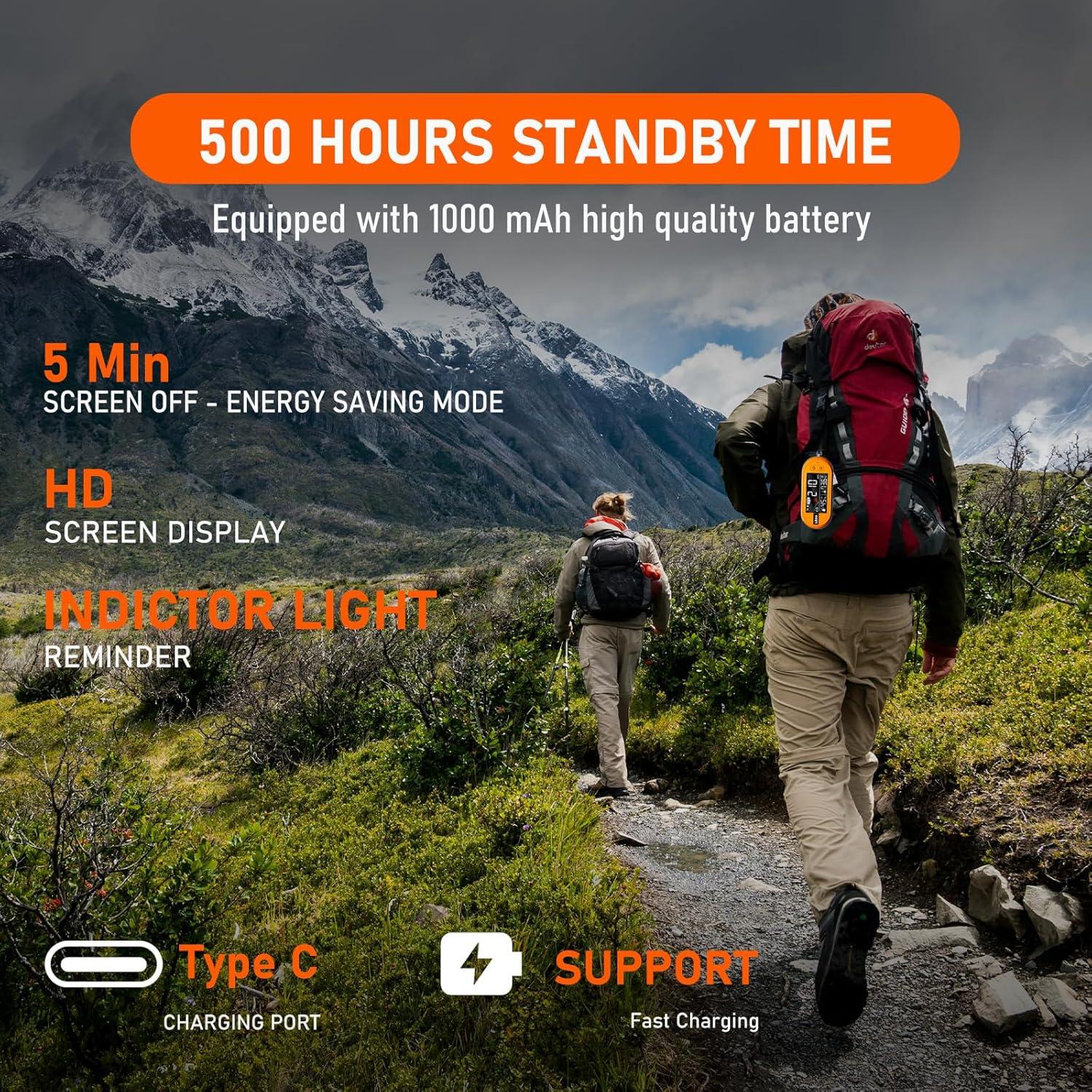 Detector de Monóxido de Carbono Portátil LSENLTY 3 en 1 Temp Humedad