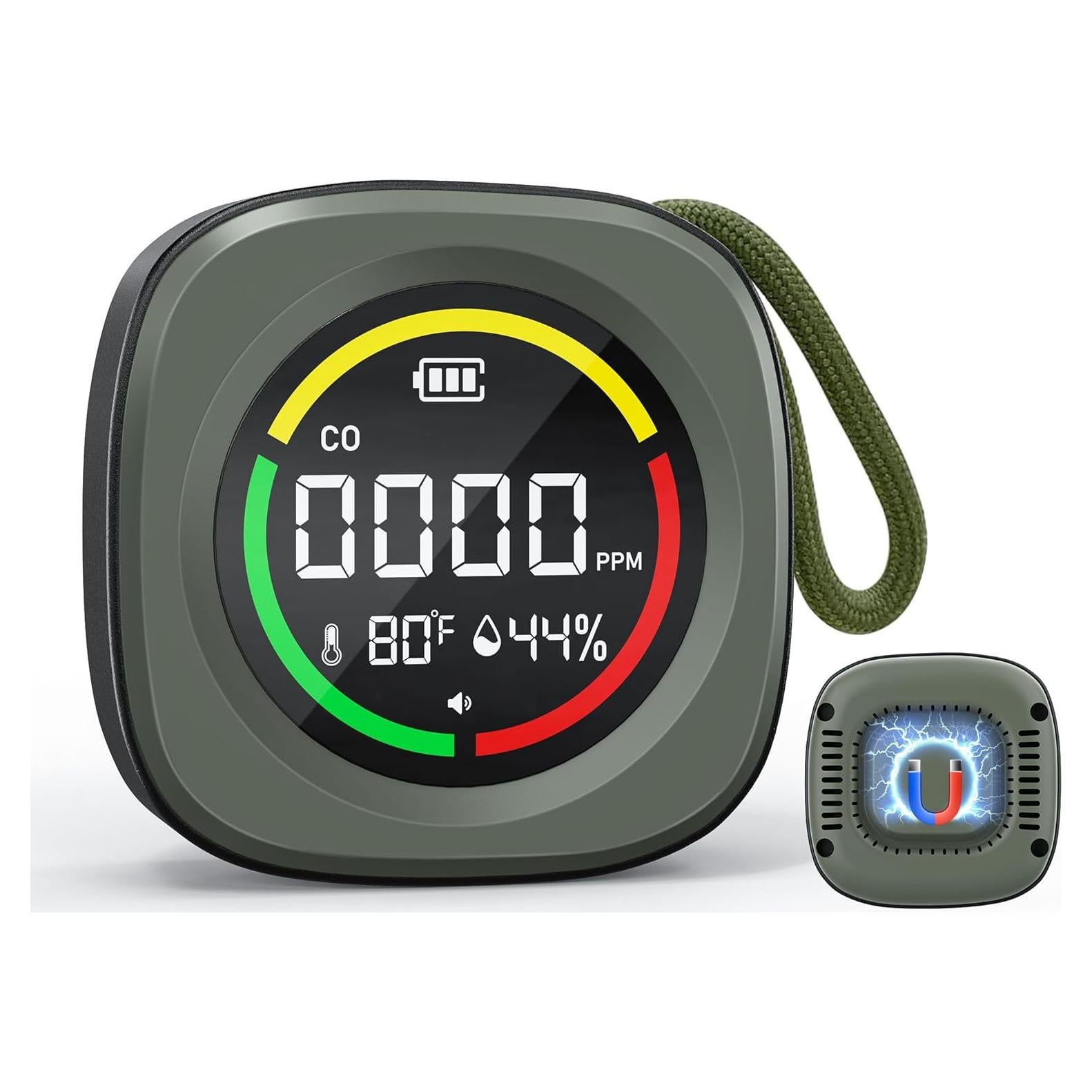 Detector de Monóxido de Carbono Portátil HSicily 3 en 1