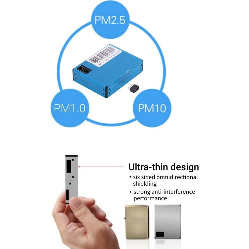 Detector de Calidad del Aire PM2.5 LiebeWH con Pantalla
