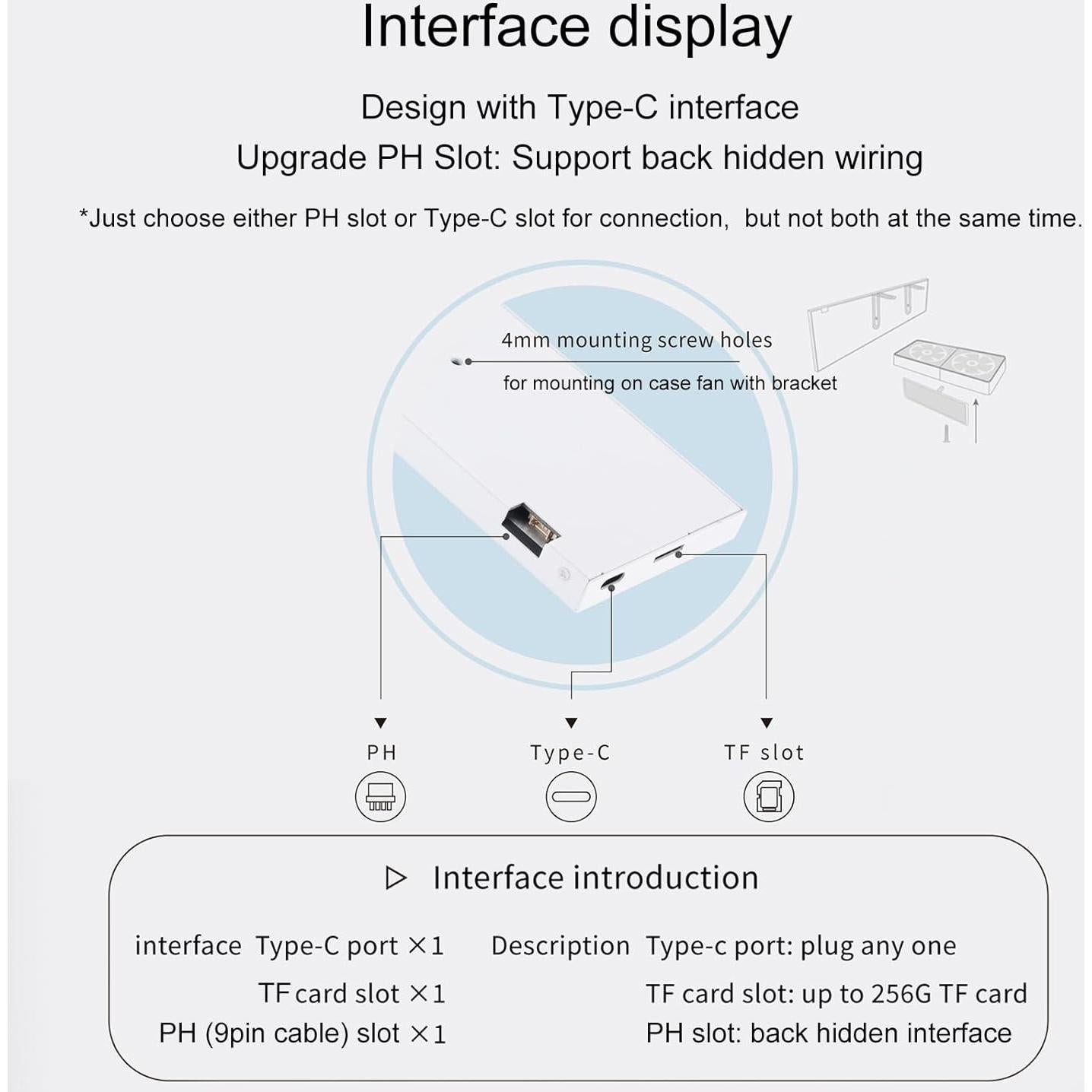 Monitor de Temperatura WOWNOVA 8.8" USB-C Pantalla Secundaria