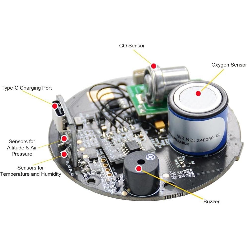 Medidor de Gas de Oxígeno Portátil Prodolita PT08CH 6-en-1