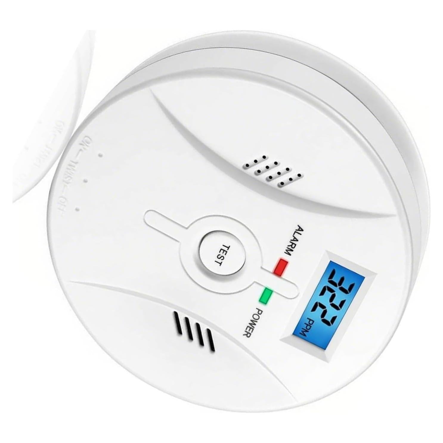 Alarma de Monóxido de Carbono SOIRRDBF 85 dB con Pantalla LCD