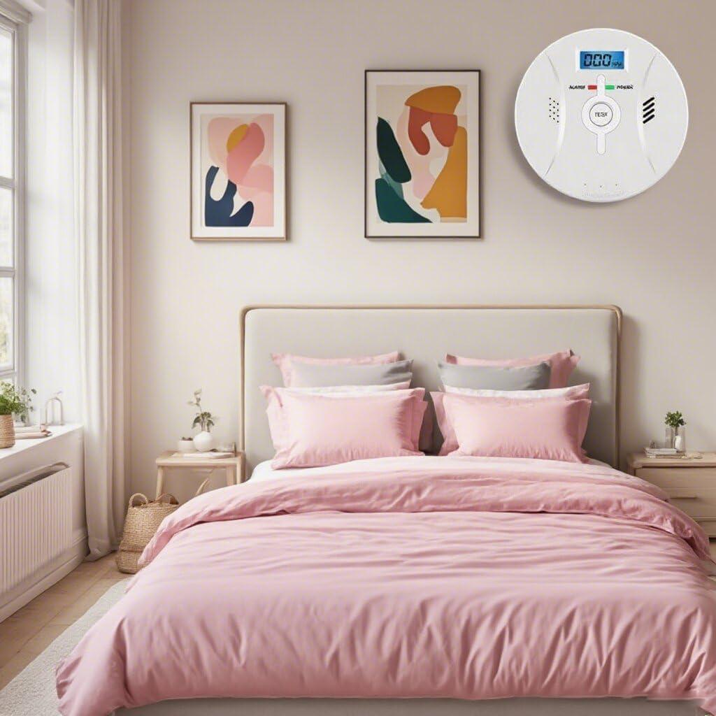 Alarma de Monóxido de Carbono SOIRRDBF 85 dB con Pantalla LCD