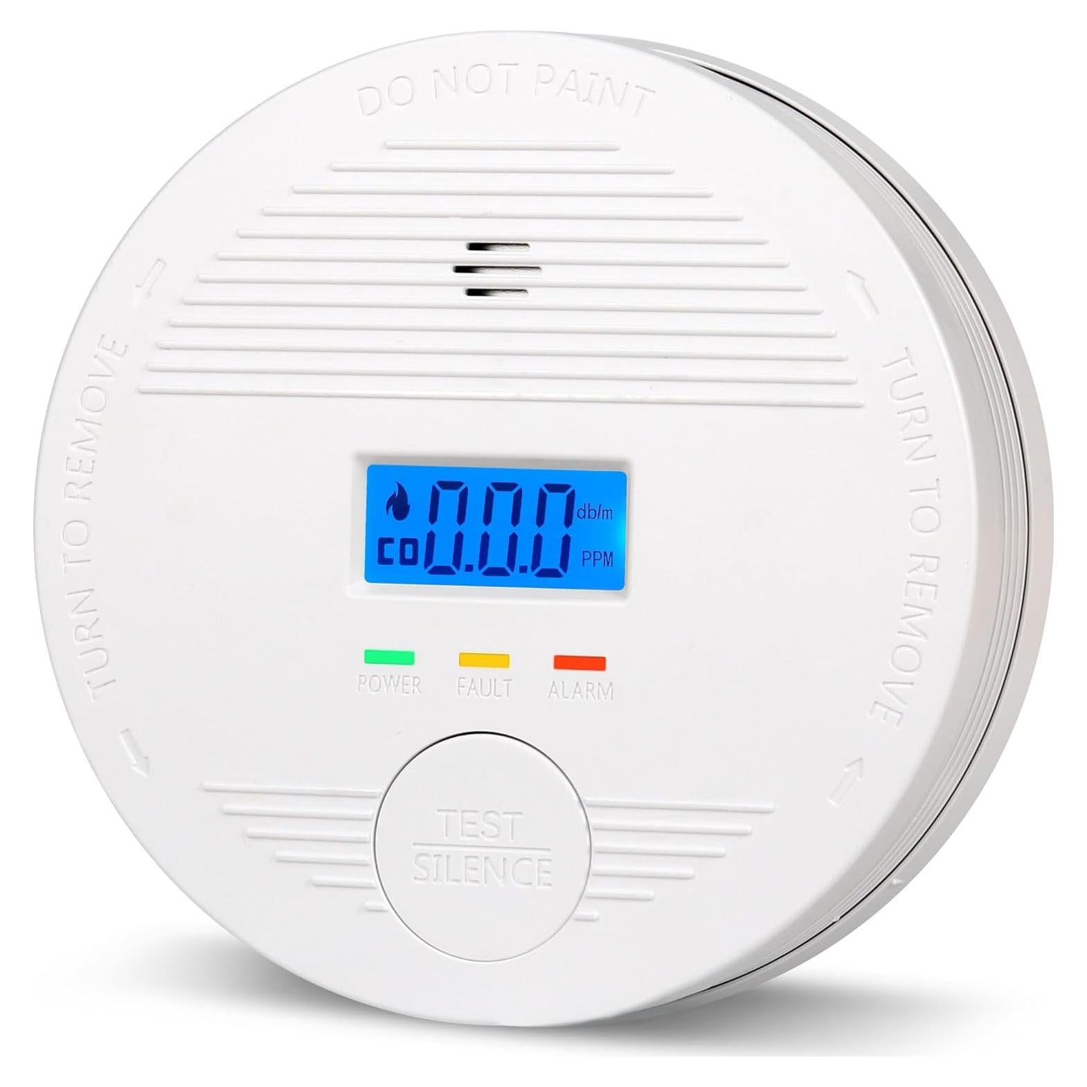 Detector de Humo y Monóxido de Carbono DFGJLVF SC-9111 Inalámbrico