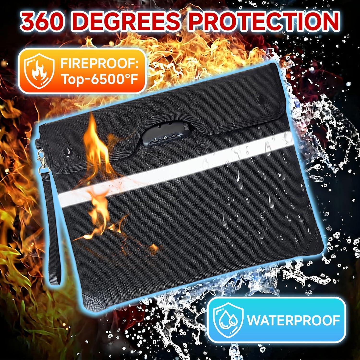 Bolsa de Documentos a Prueba de Fuego Loorow 38x30.5cm