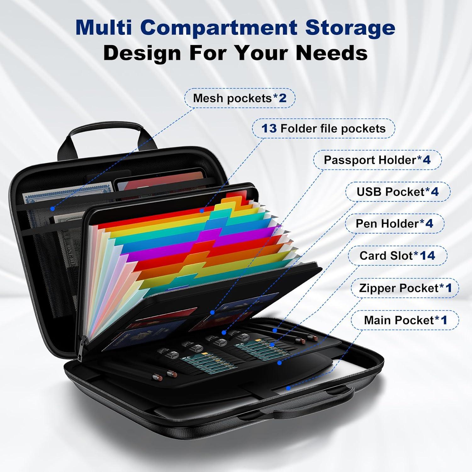 Caja de Documentos a Prueba de Fuego HIBWN 40.6x31.8cm
