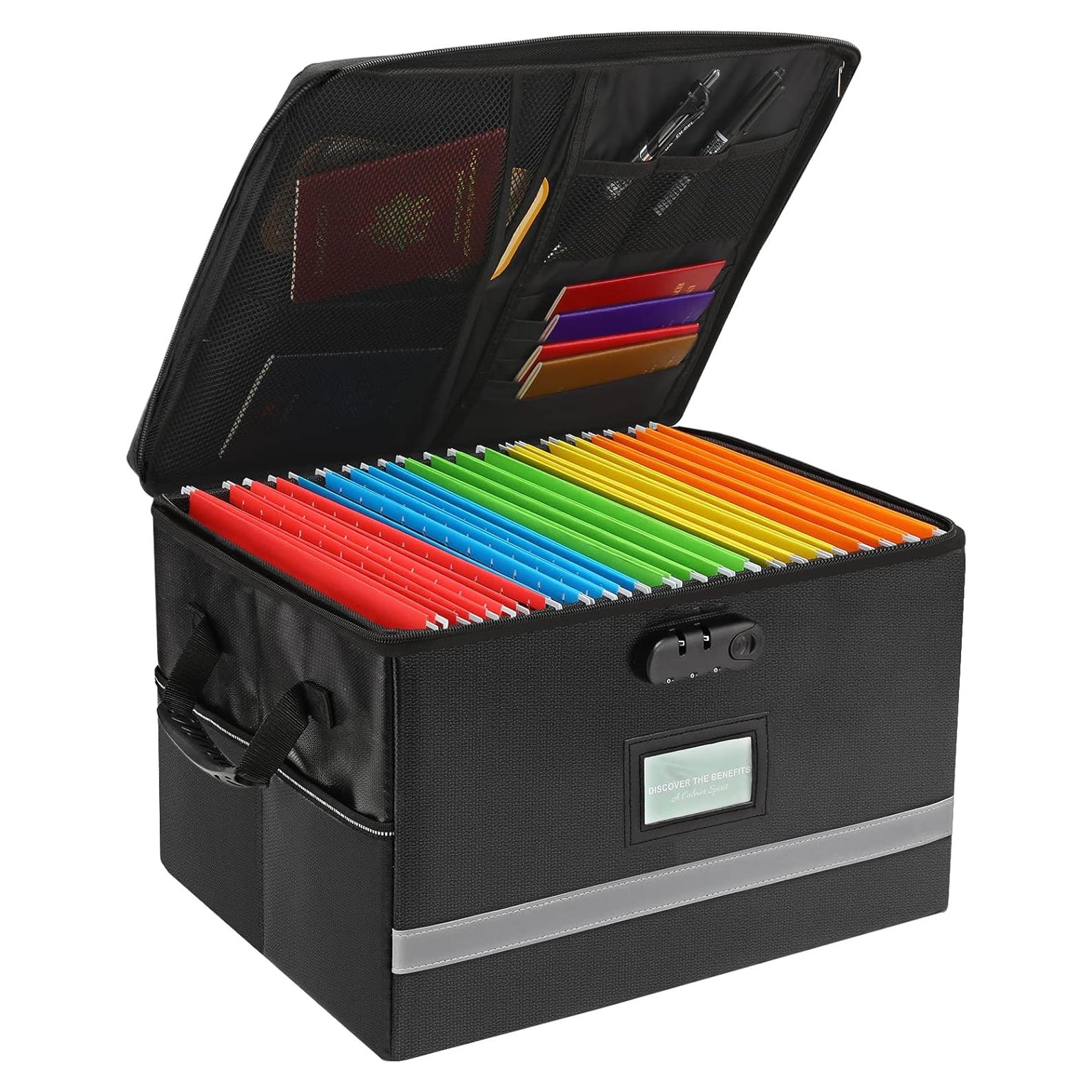 Caja de Archivos a Prueba de Fuego EXLIFBAG con Cerradura 39x30x26cm