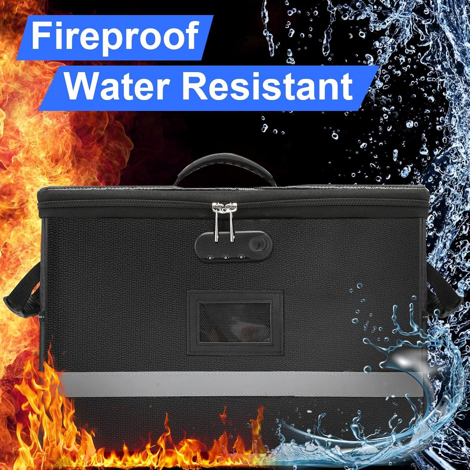 Caja de Archivos a Prueba de Fuego EXLIFBAG con Cerradura 39x30x26cm