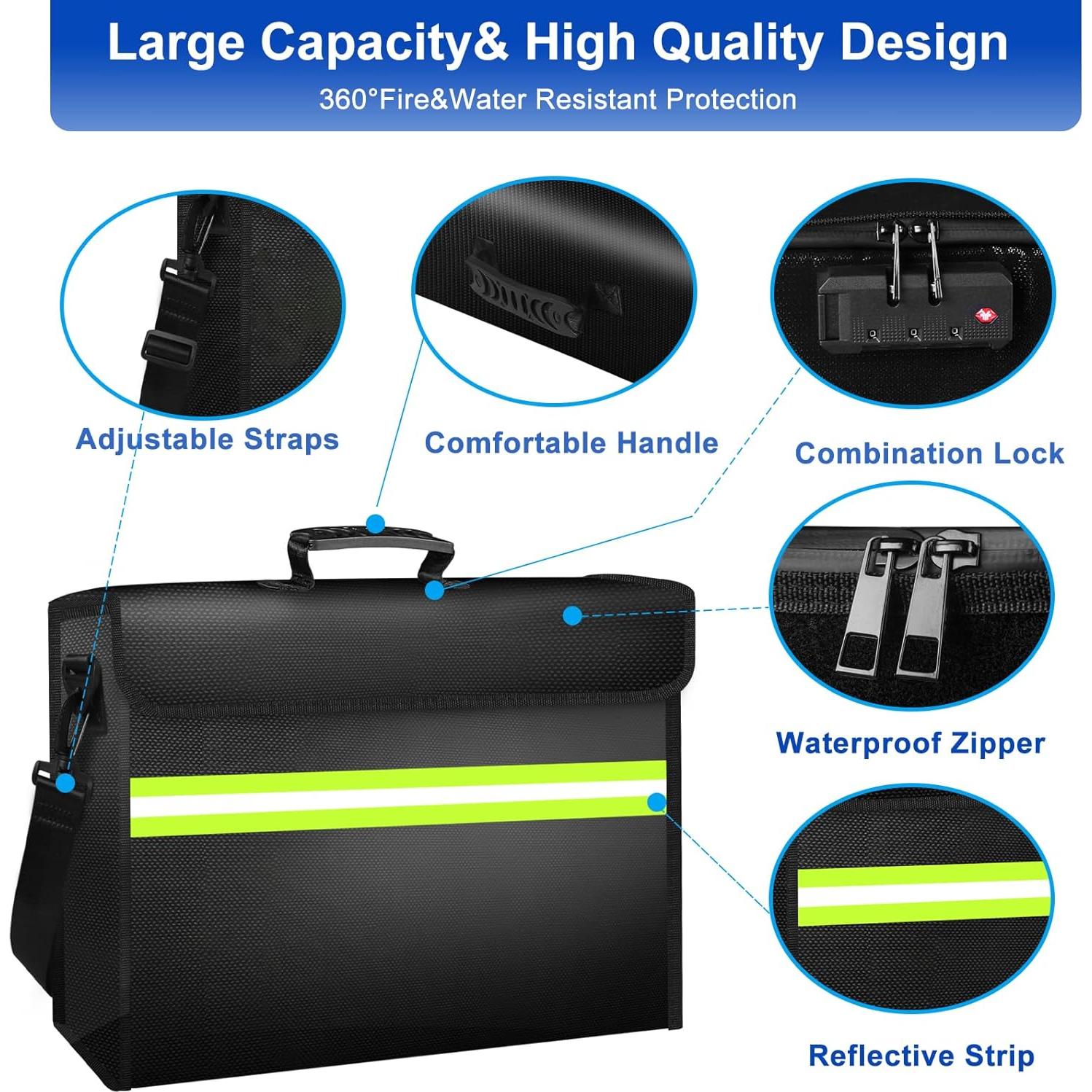 Bolsa Organizadora Resistente al Fuego ZYMMYZ 35.8x24.1cm