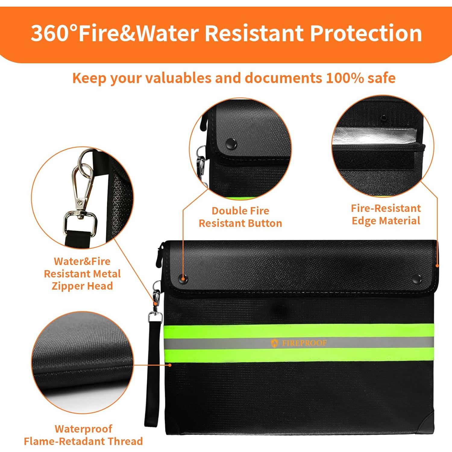 Bolsa de Documentos a Prueba de Fuego Lviedoy 37.6cm 9 Capas