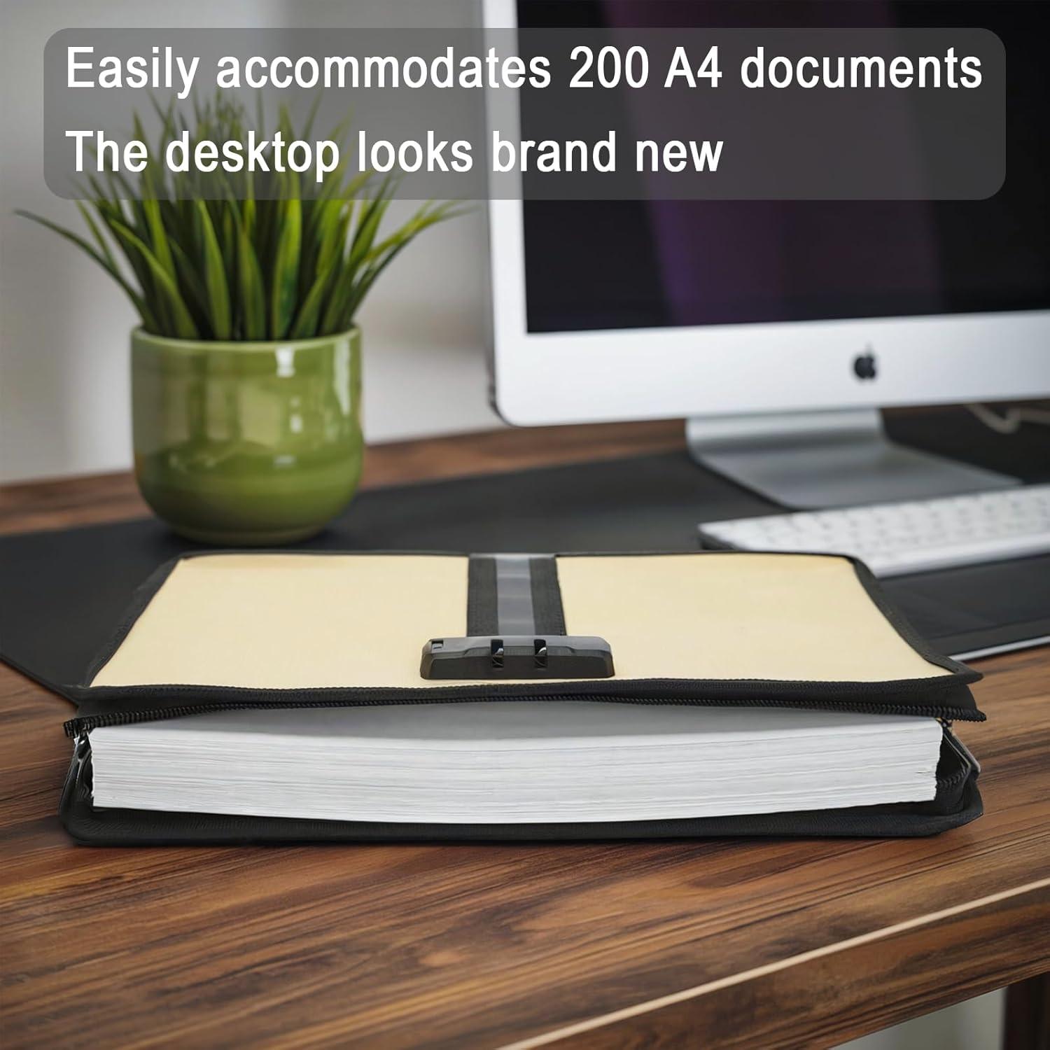 Bolsa de Documentos a Prueba de Fuego y Agua CRPZZM L 200 Hojas A4