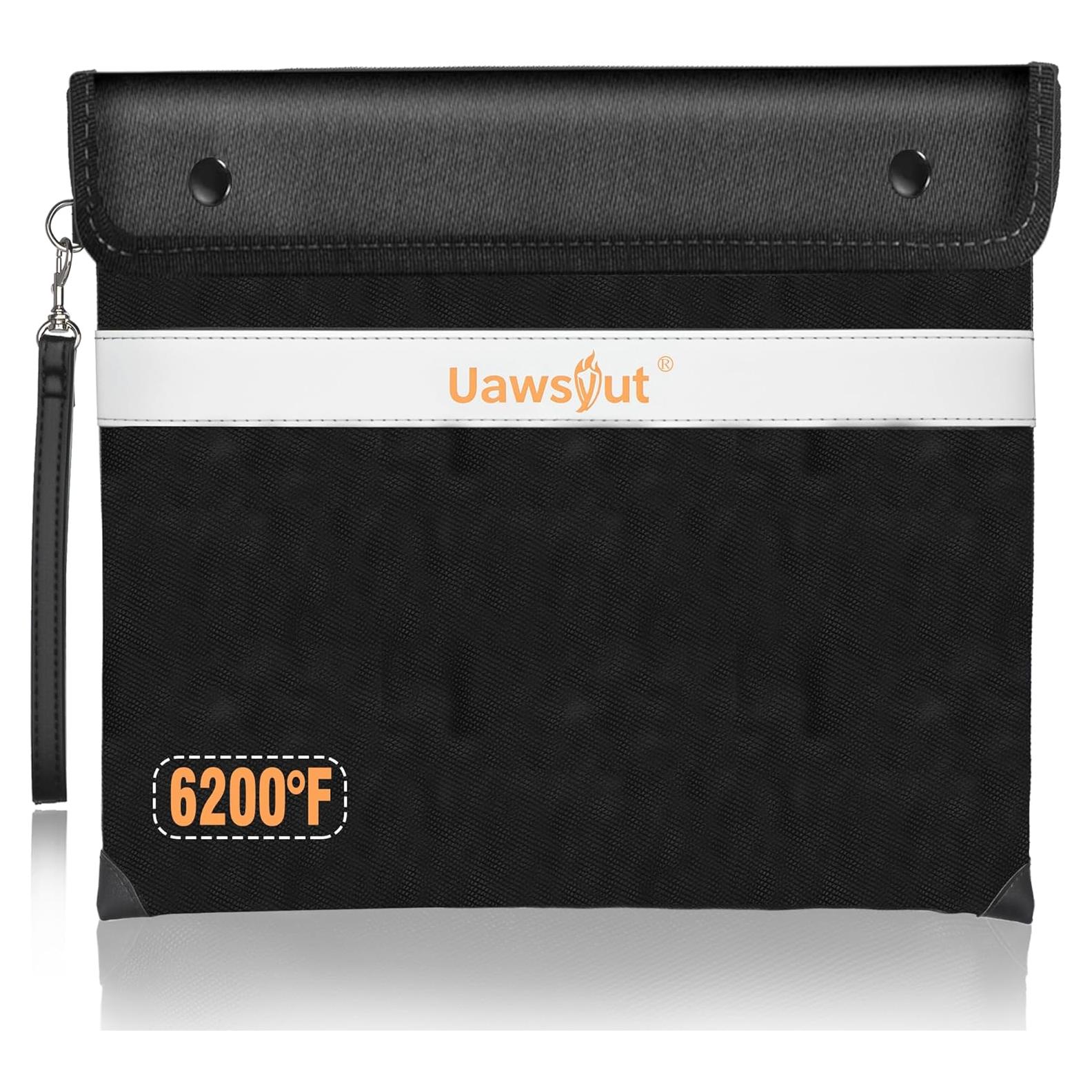 Bolsa de Documentos a Prueba de Fuego Uawsyut 35.6x27.9cm Negra
