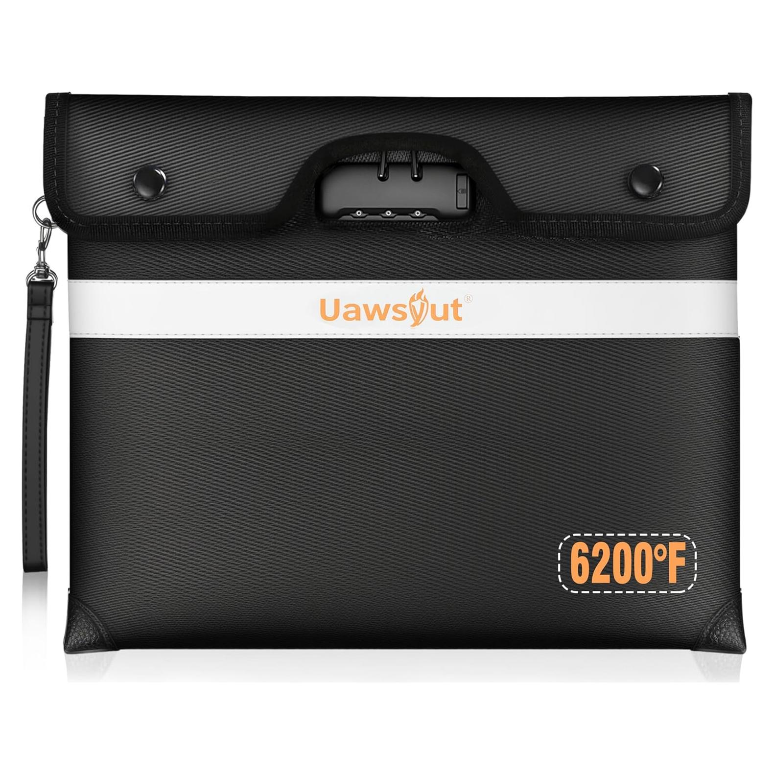 Bolsa Documentos Ignífuga Uawsyut 36.3x28.4cm con Cerradura