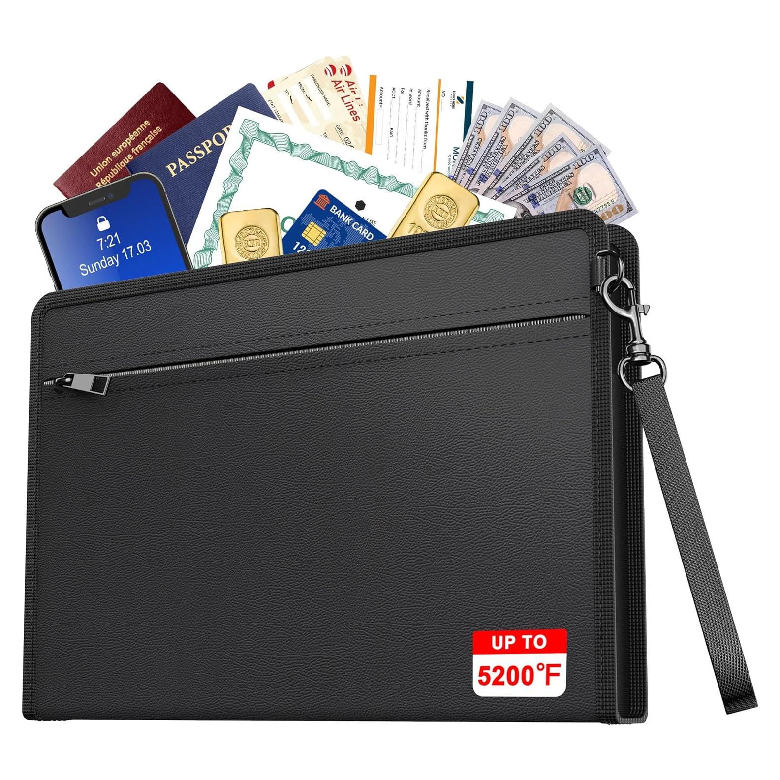 Bolsa de Documentos a Prueba de Fuego JUNDUN 34.3x24.4cm