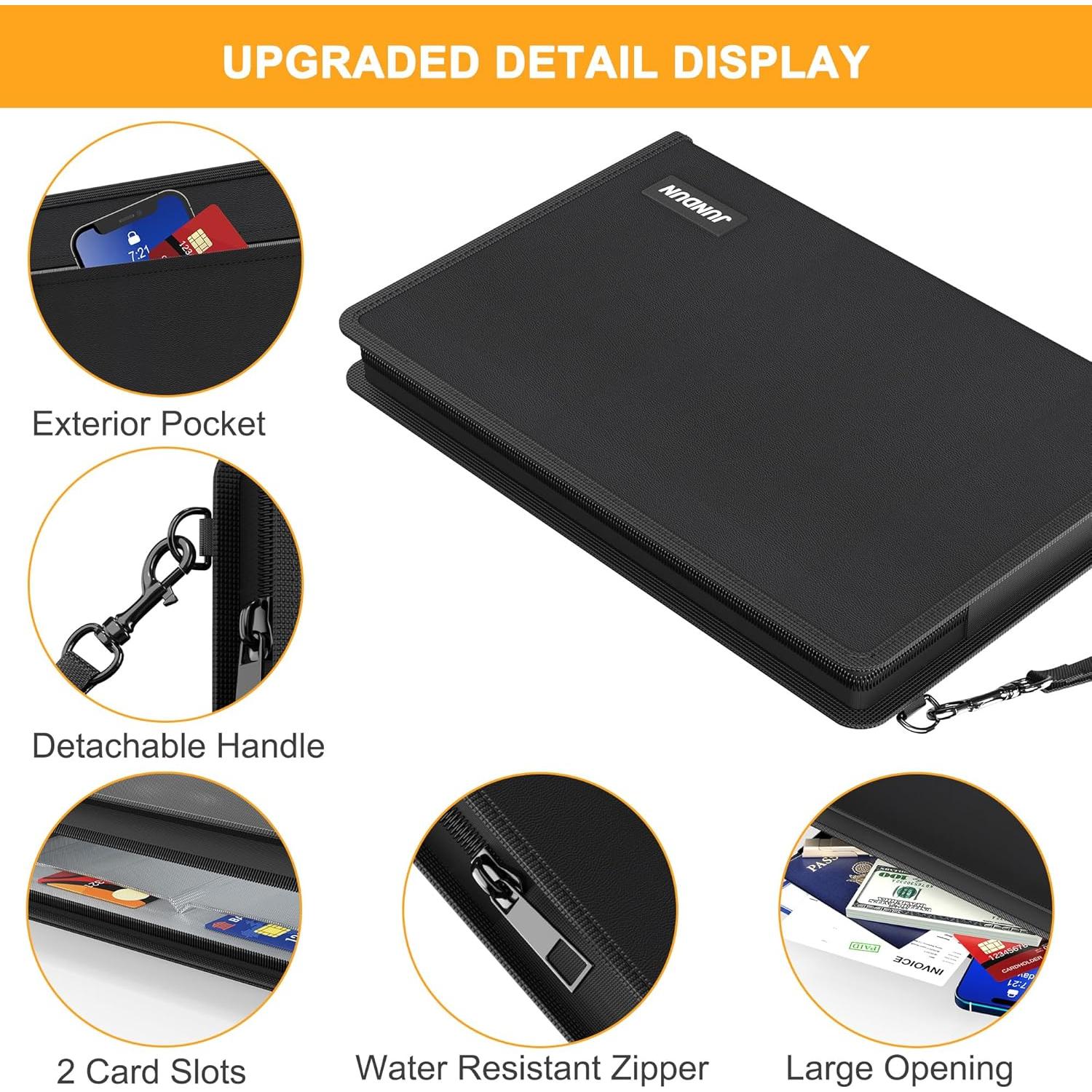 Bolsa de Documentos a Prueba de Fuego JUNDUN 34.3x24.4cm