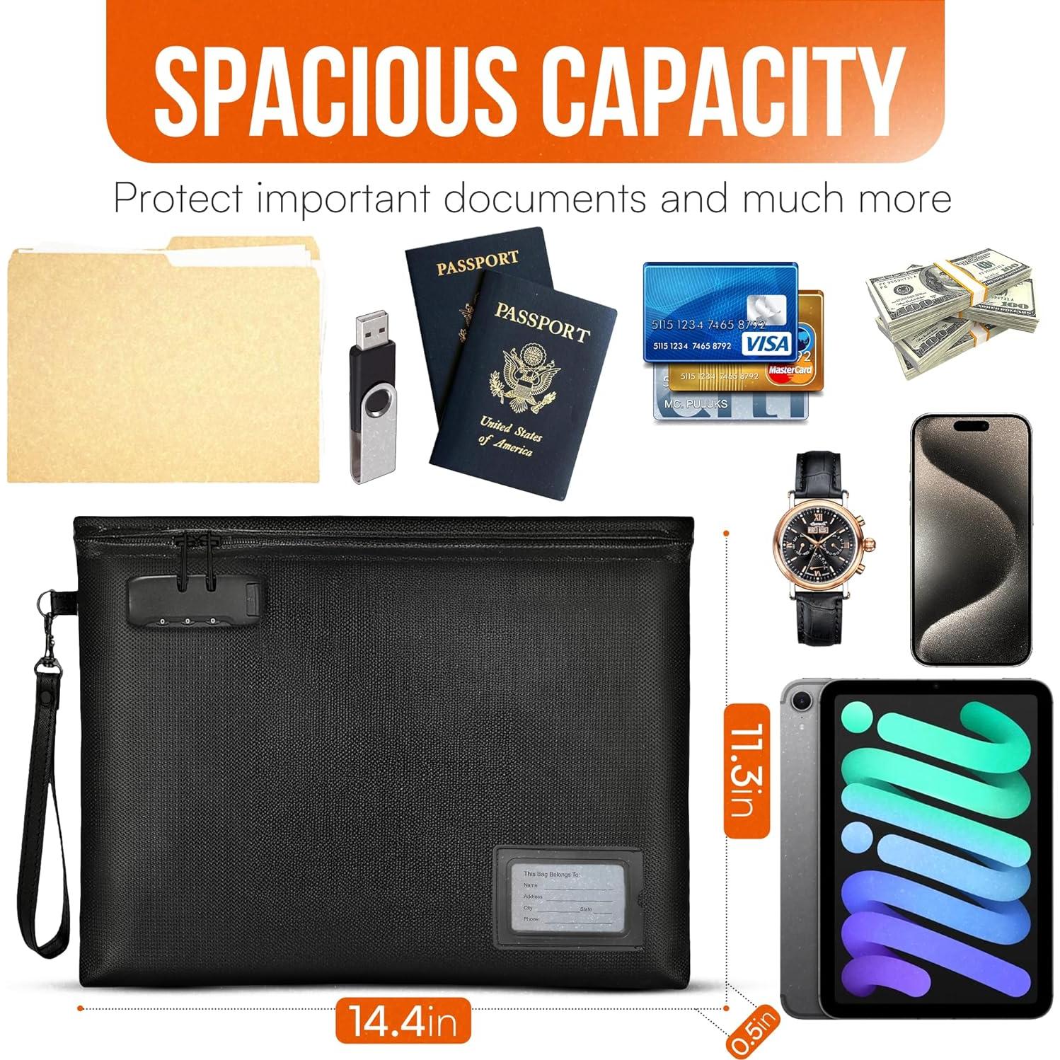 Bolsa de Documentos a Prueba de Fuego DITT BESTE VALG 36.6x28.7cm