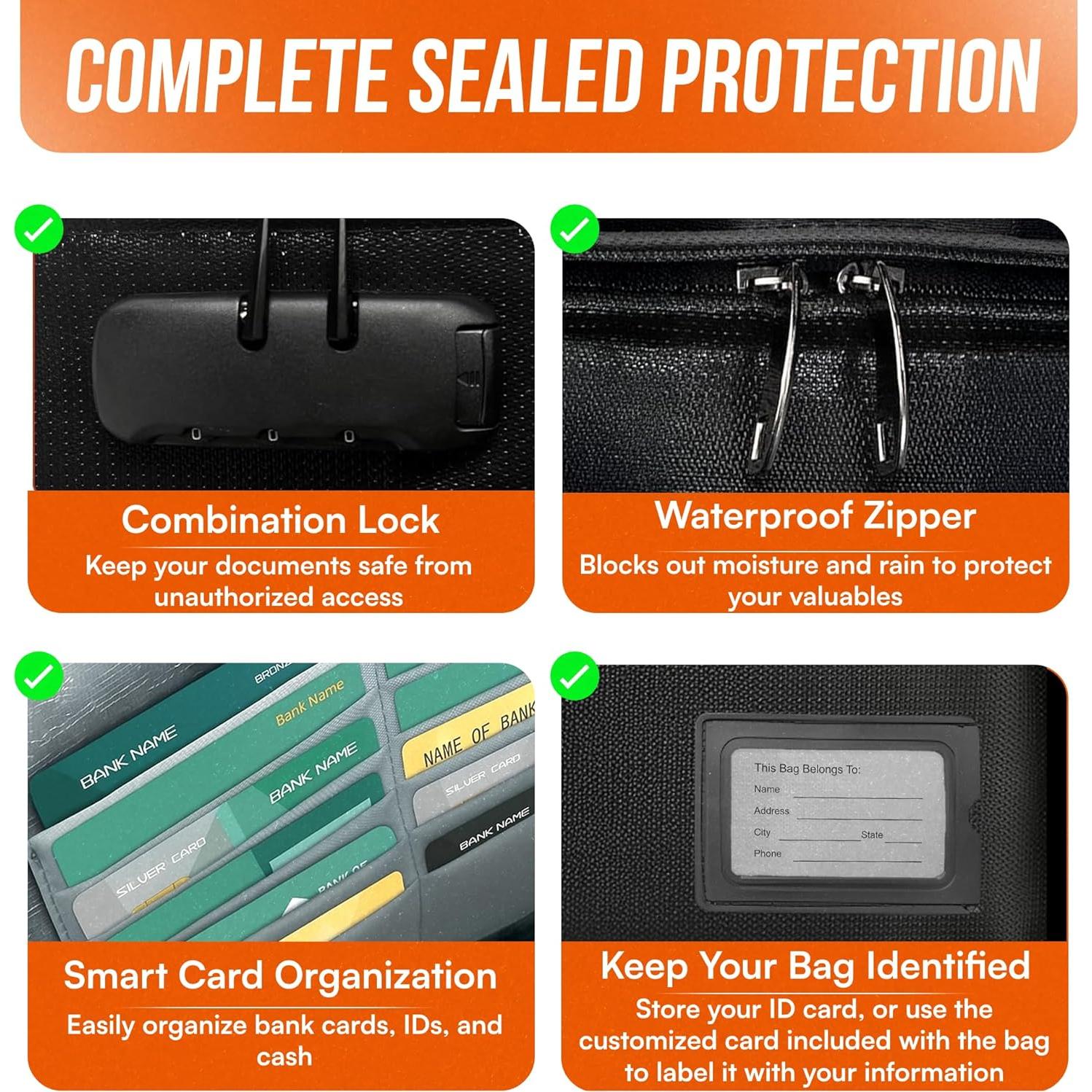 Bolsa de Documentos a Prueba de Fuego DITT BESTE VALG 36.6x28.7cm