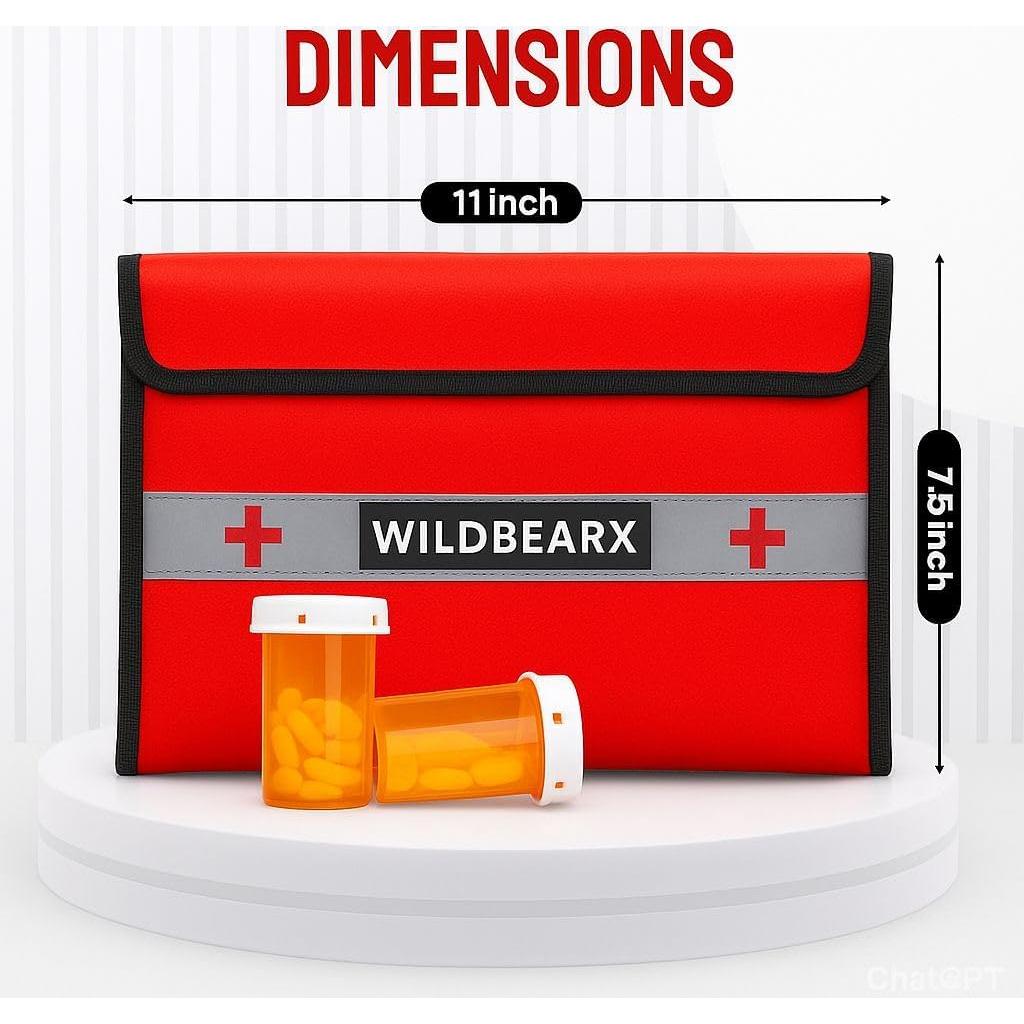 Bolsa de Documentos a Prueba de Fuego y Agua WildBearX 27.4x20.6cm