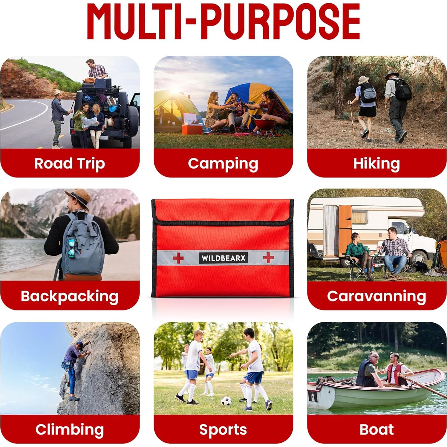 Bolsa de Documentos a Prueba de Fuego y Agua WildBearX 27.4x20.6cm