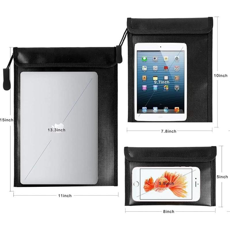 Bolsas de Documentos a Prueba de Fuego AEITOTT - 3 Piezas, Impermeables