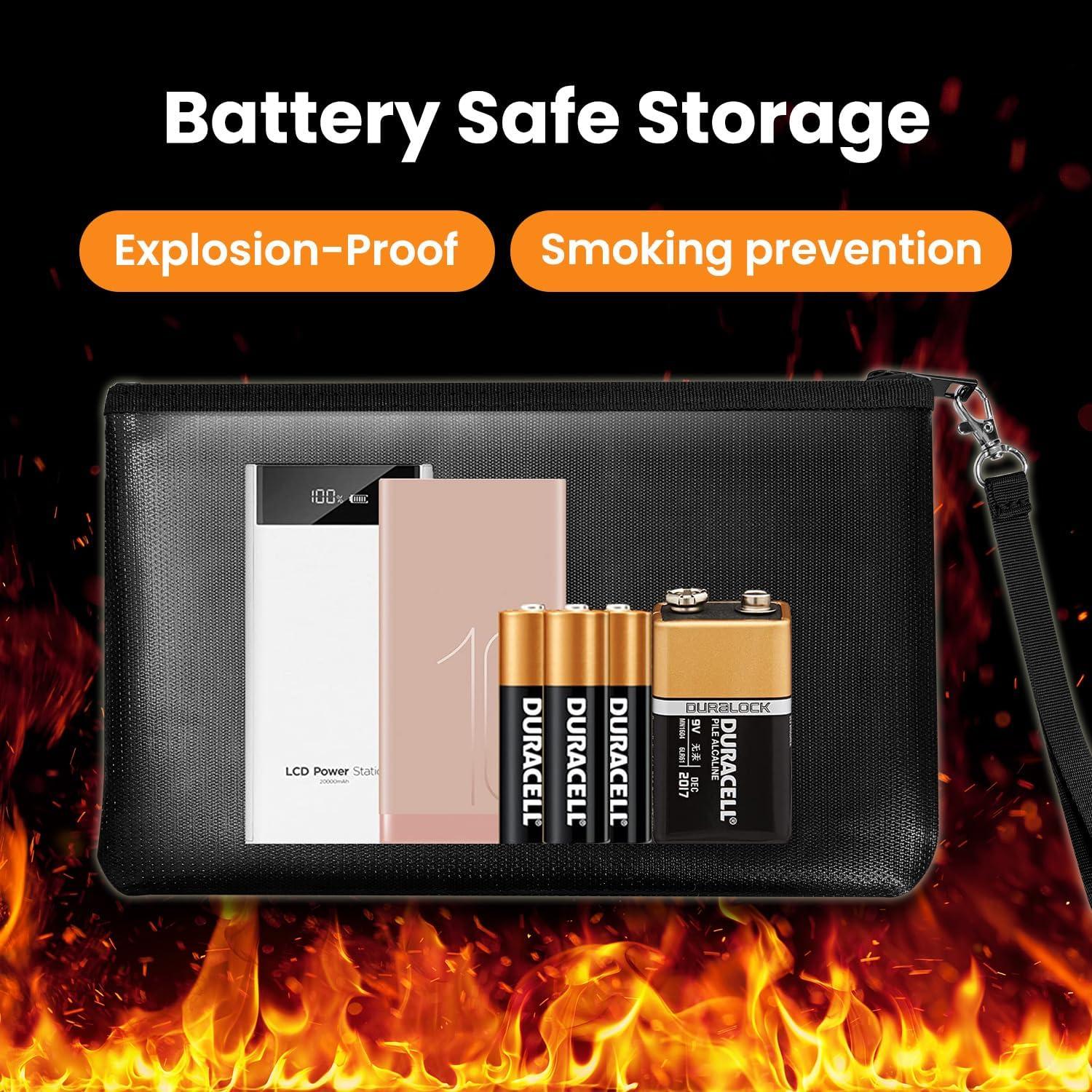 Bolsa de Dinero Ignífuga Quctak 26.67x17.53cm 2pcs