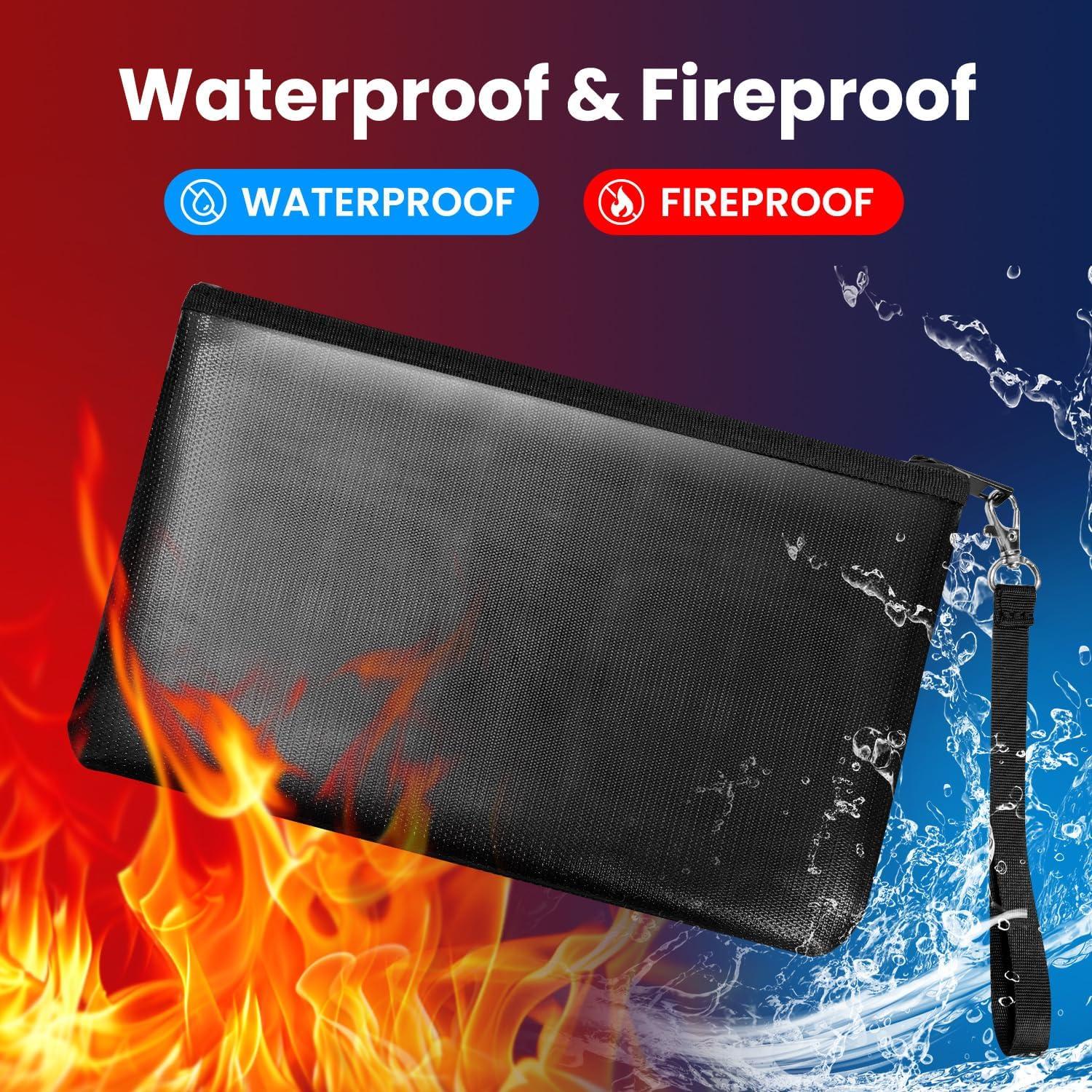 Bolsa de Dinero Ignífuga Quctak 26.67x17.53cm 2pcs