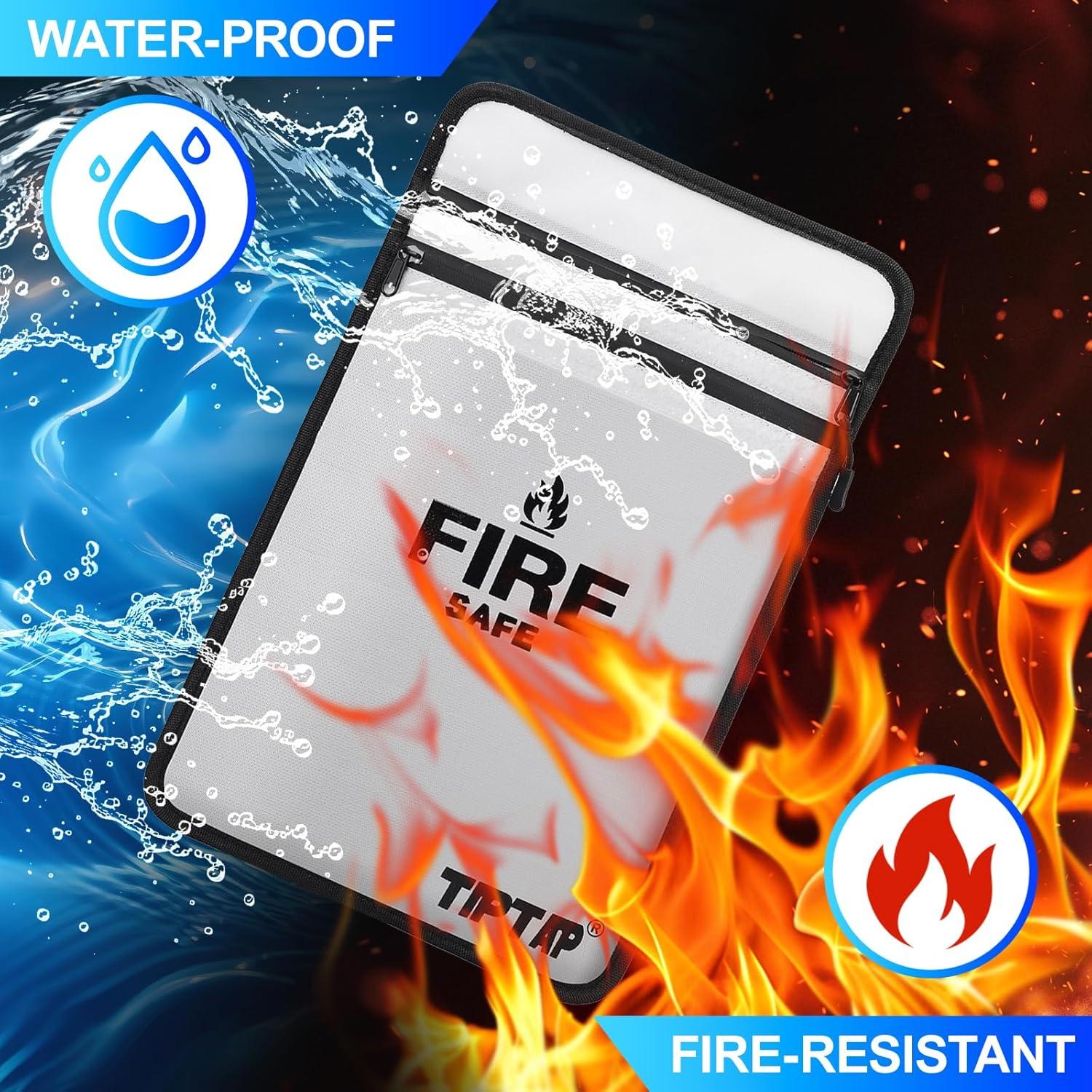 Bolsa de Documentos a Prueba de Fuego TIPTAP 38x27 cm Impermeable