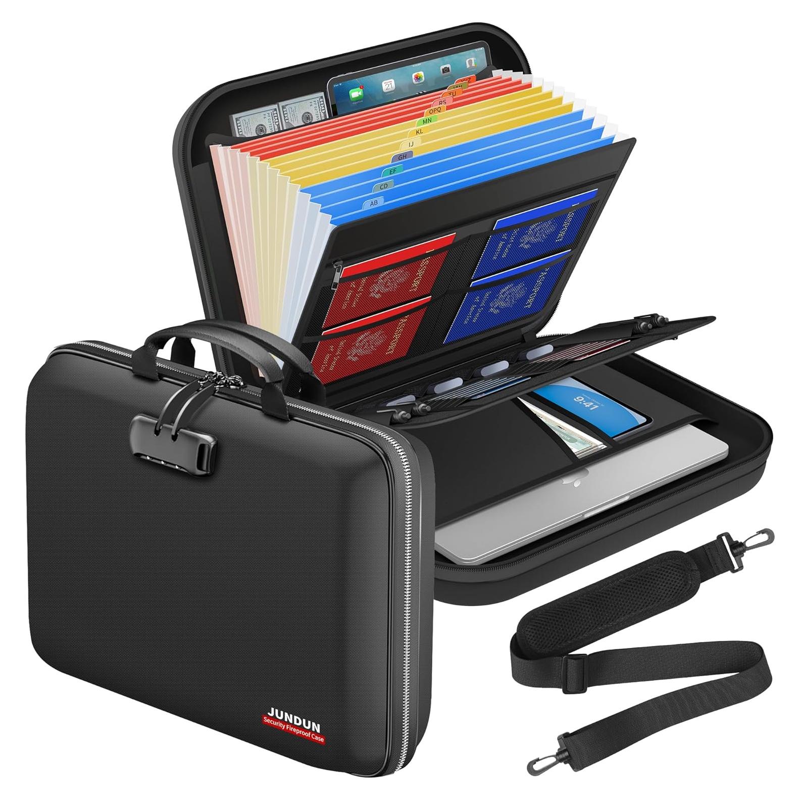 Caja de Documentos a Prueba de Fuego JUNDUN F87 39.37x29.21cm