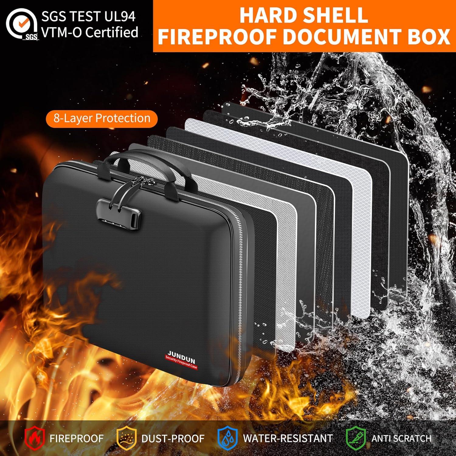 Caja de Documentos a Prueba de Fuego JUNDUN F87 39.37x29.21cm