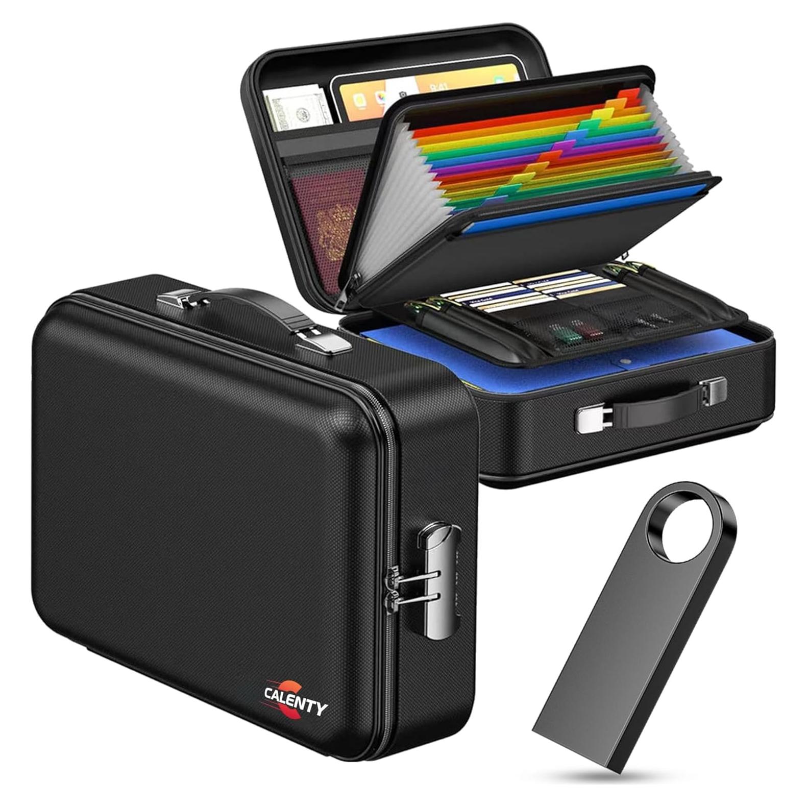 Caja de Seguridad a Prueba de Fuego CALENTY con USB 8GB