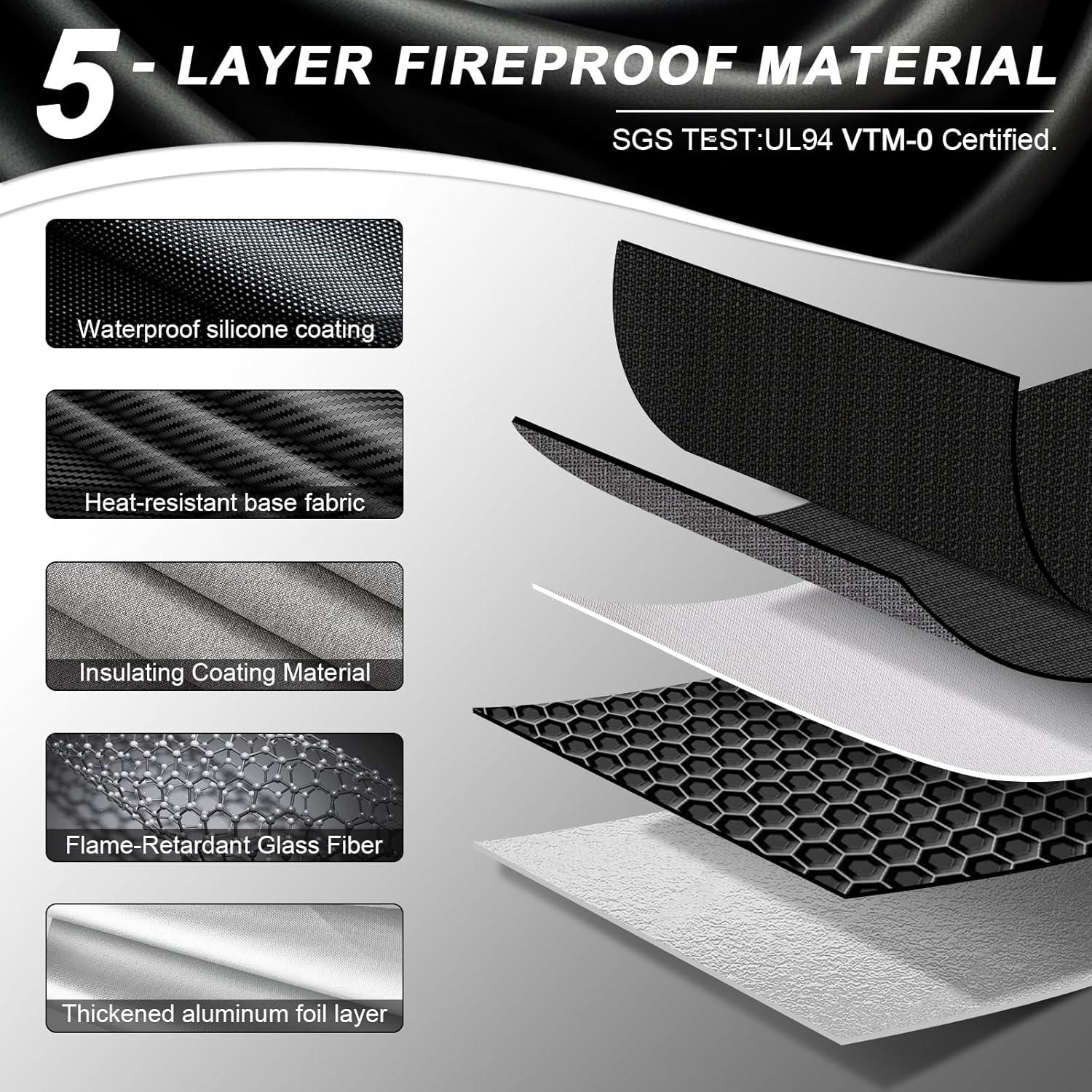 Bolsa Ignífuga RERAMDO 35.56x26.67cm con Cerradura y Doble Sellado