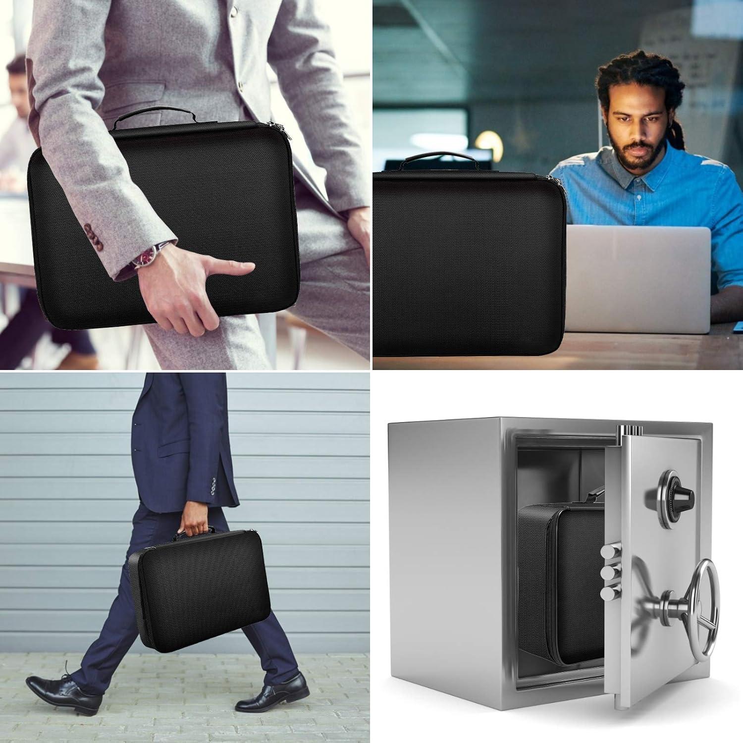 Bolsa a Prueba de Fuego BISOFICE con Cierre y Candado 36x27cm