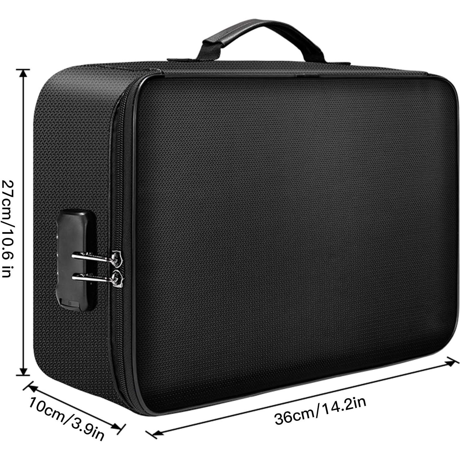 Bolsa a Prueba de Fuego BISOFICE con Cierre y Candado 36x27cm