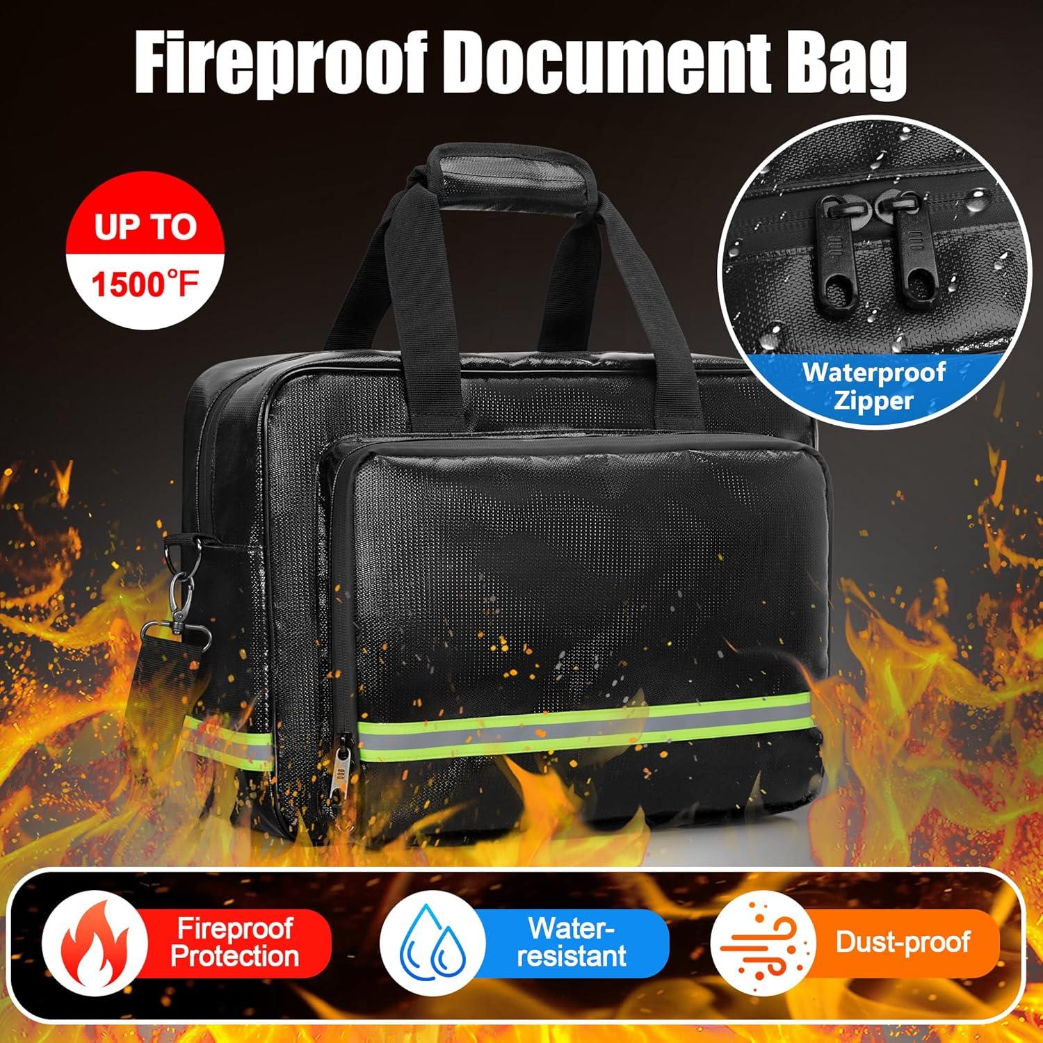Bolsa de Documentos a Prueba de Fuego Trahzia 40x17x29 cm
