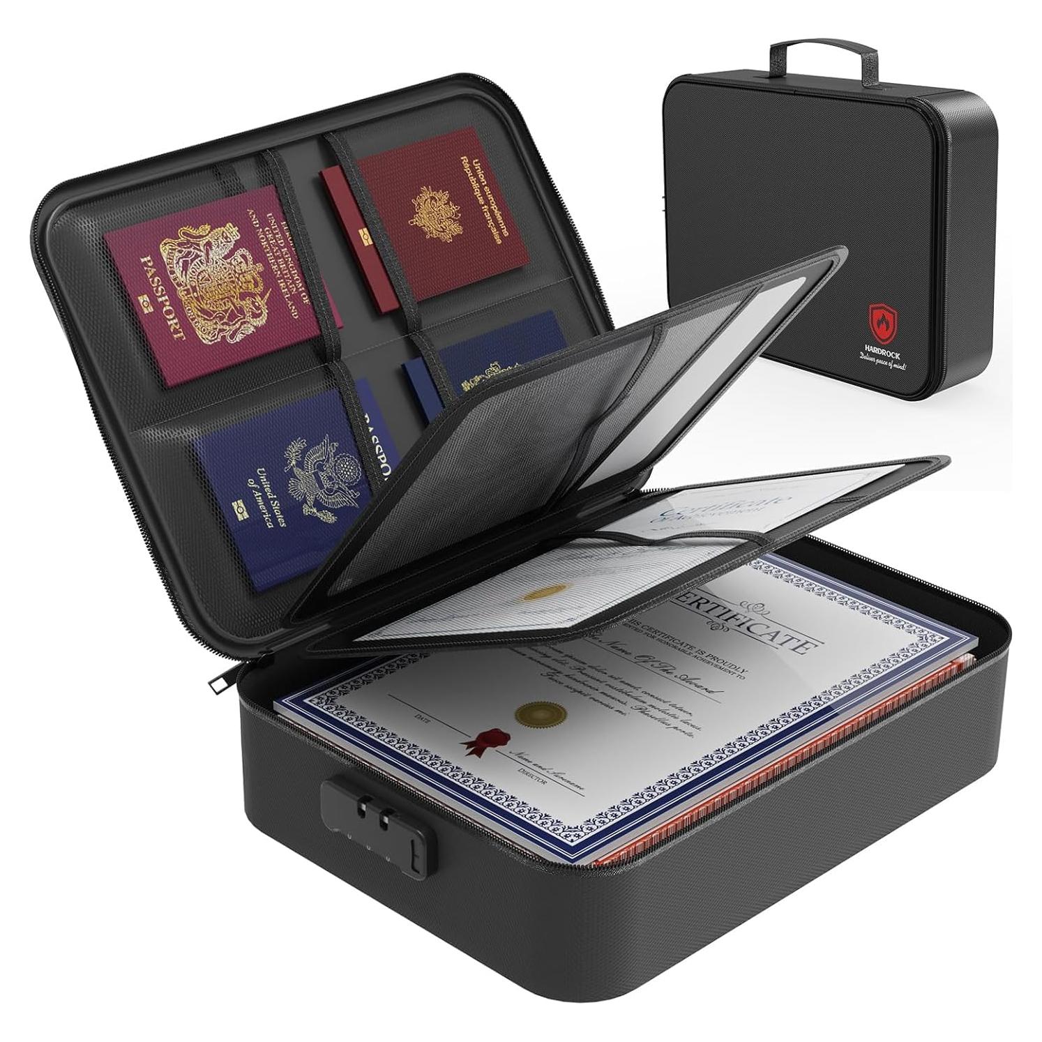 Caja de Documentos a Prueba de Fuego HARDROCK 38x28 cm con Cerradura