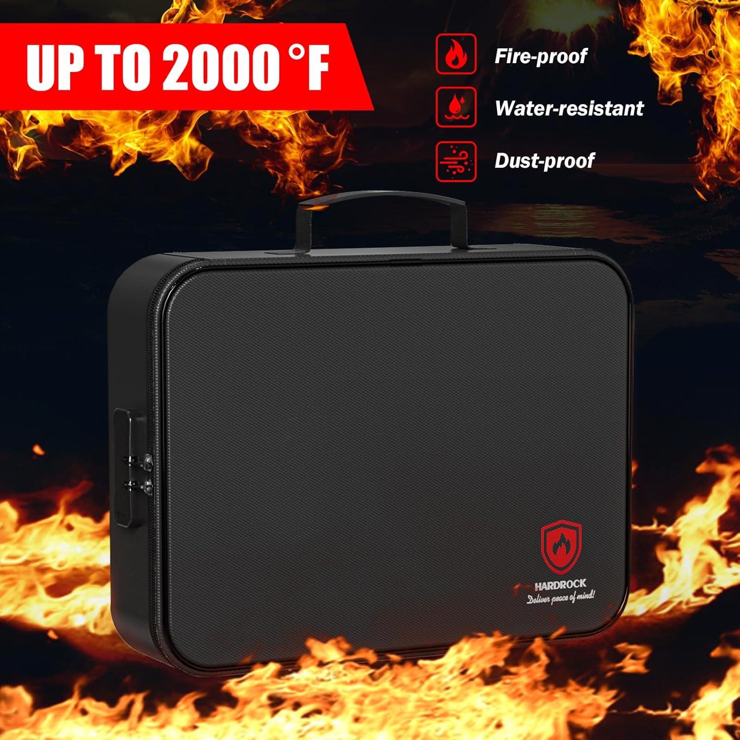 Caja de Documentos a Prueba de Fuego HARDROCK 38x28 cm con Cerradura