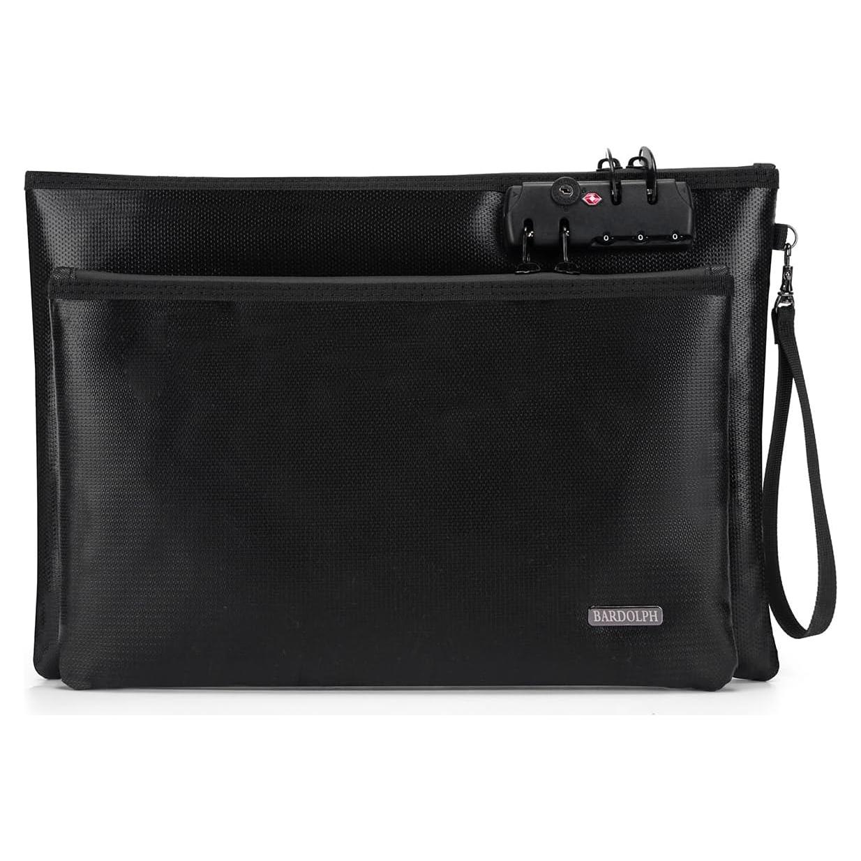 Bolsa de Documentos a Prueba de Fuego BARDOLPH Grande Negra