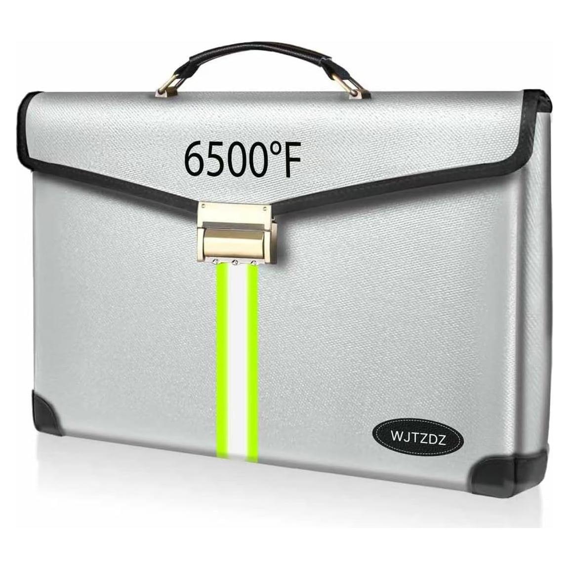 Bolsa a Prueba de Fuego WJTZDZ 6500°F con Cerradura y Asa