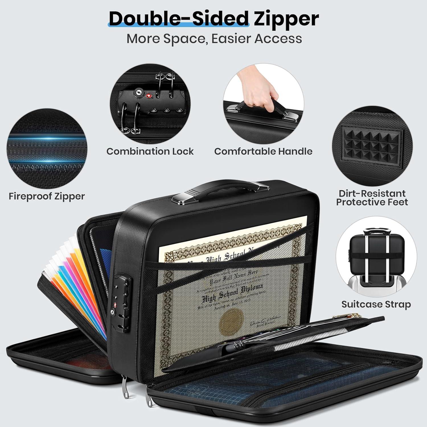 Caja de Documentos a Prueba de Fuego CFRERO 53x12.7x19 cm