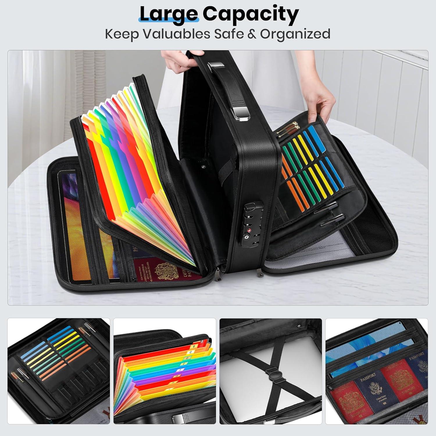 Caja de Documentos a Prueba de Fuego CFRERO 53x12.7x19 cm