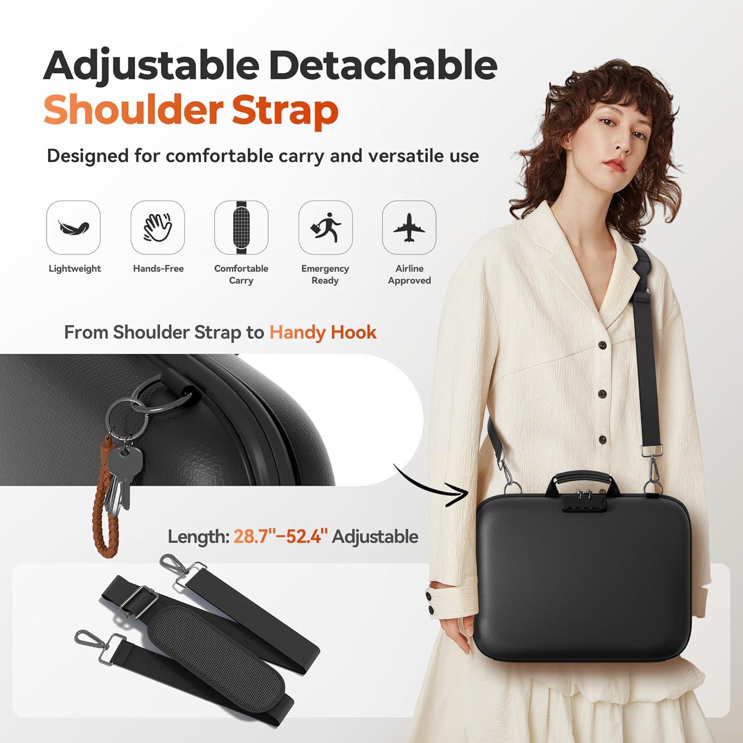 Caja de Documentos a Prueba de Fuego Nacial 39.1x30cm con Cerradura