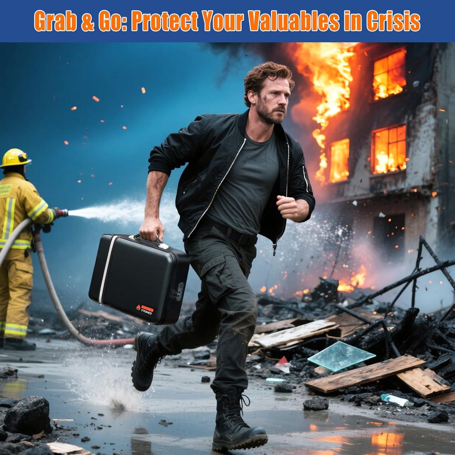 Caja Fuerte a Prueba de Fuego Ytonet 40.64x30.48x13.97 cm