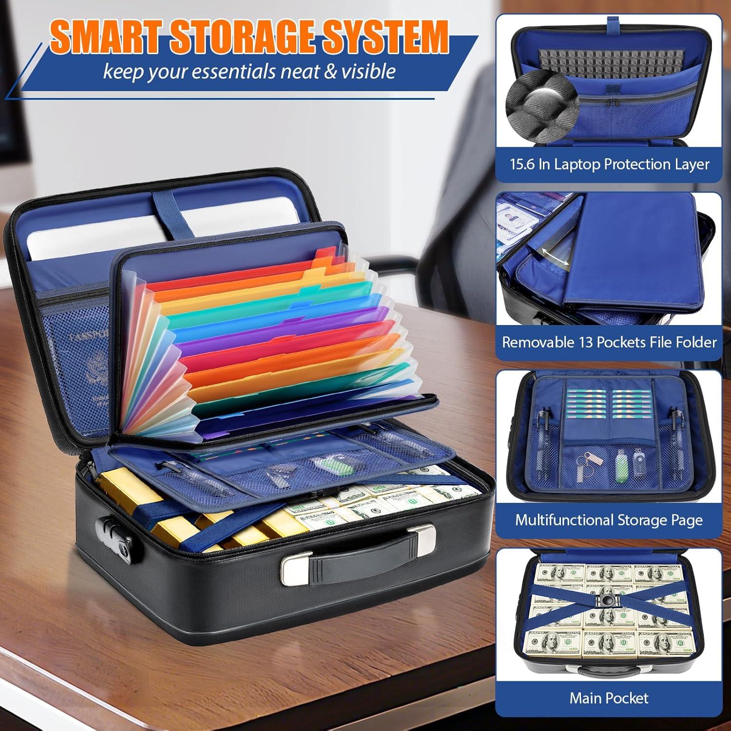 Caja Fuerte a Prueba de Fuego Ytonet 40.64x30.48x13.97 cm