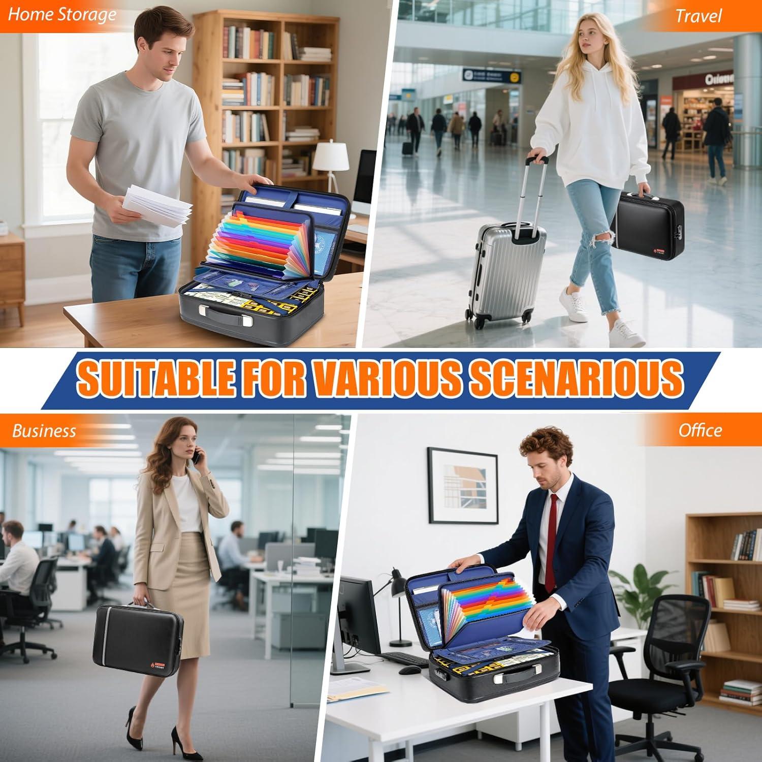 Caja Fuerte a Prueba de Fuego Ytonet 40.64x30.48x13.97 cm