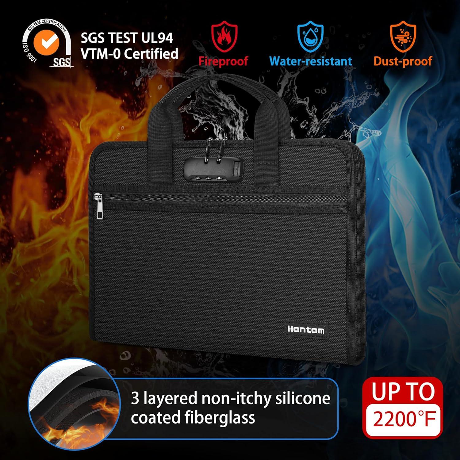 Organizador de Archivos Acordeón Ignífugo Hontom 13 Bolsillos